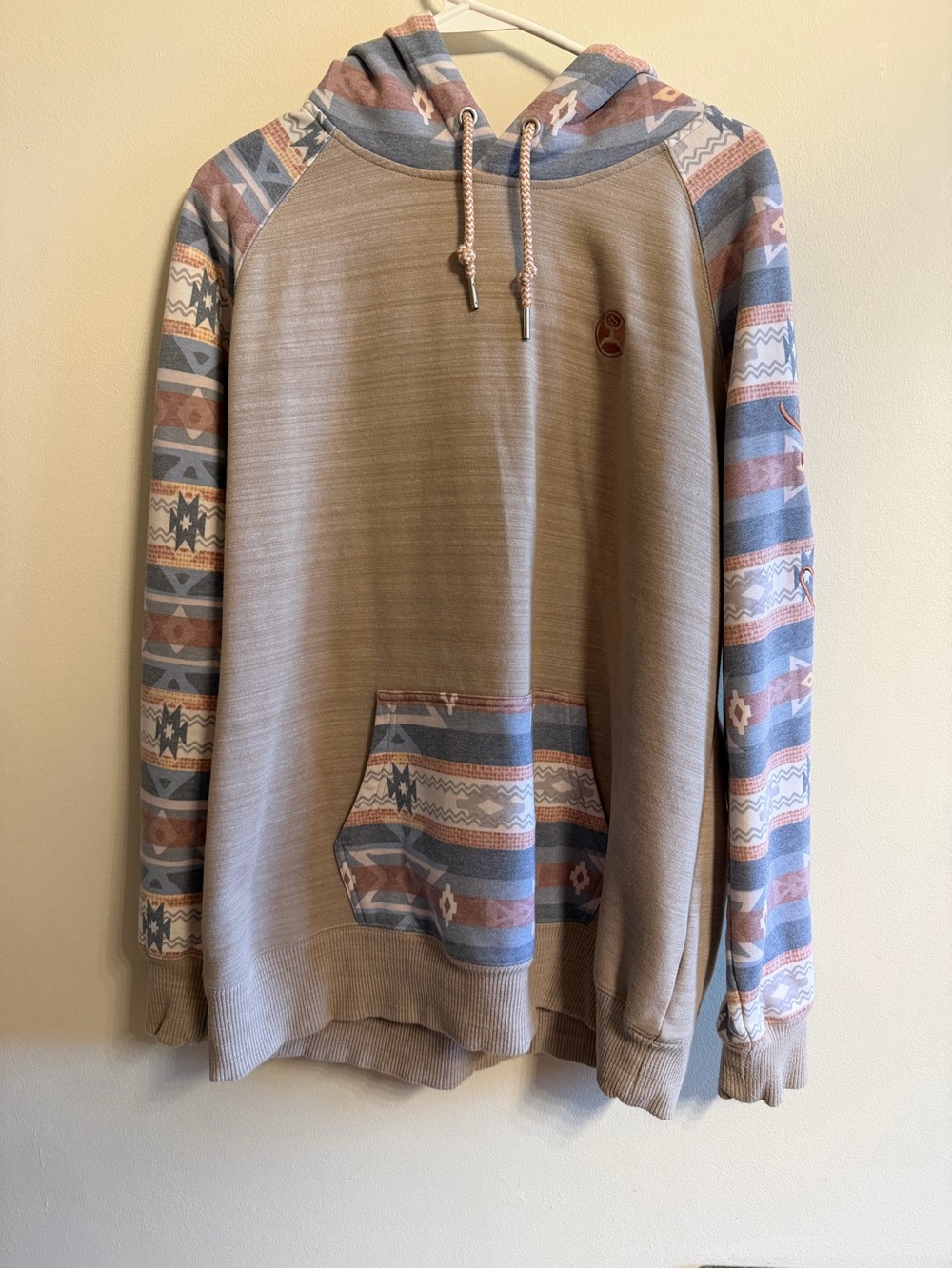 Hooey Aztec hooded sweatshirt size L